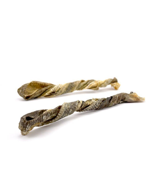 Large Fish Skin Twirls for Dogs - Natural Dog Chews