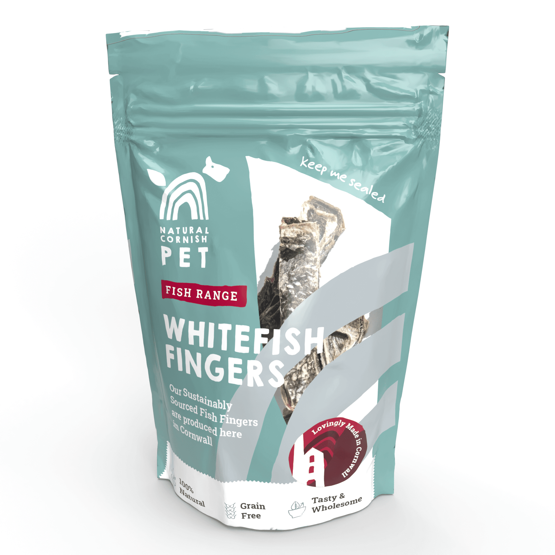 Natural Cornish Dog Treats Whitefish Fingers for Dogs