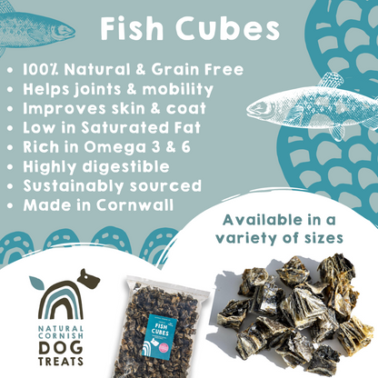 Whitefish Cubes for Dogs | Natural Cornish Fish Cubes