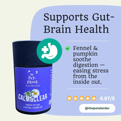 Calm & Clear – Natural Herbal Calming Supplement for Dogs - Dog Supplements